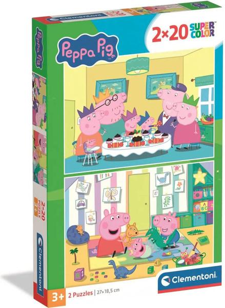 Puzzle 2x20 Prasátko Peppa 2026