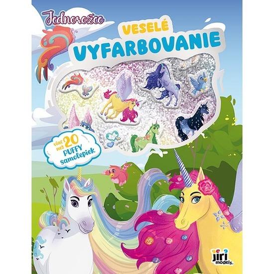 Levně Veselé vyfarbovanie so super samolepkami Jednorožce