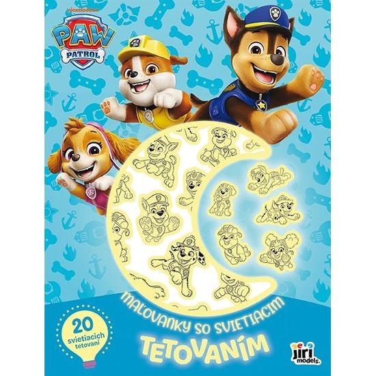 Levně Maľovanky so svietiacim tetovaním Labková patrola