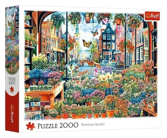 Levně Puzzle Květinářství v Amsterdamu