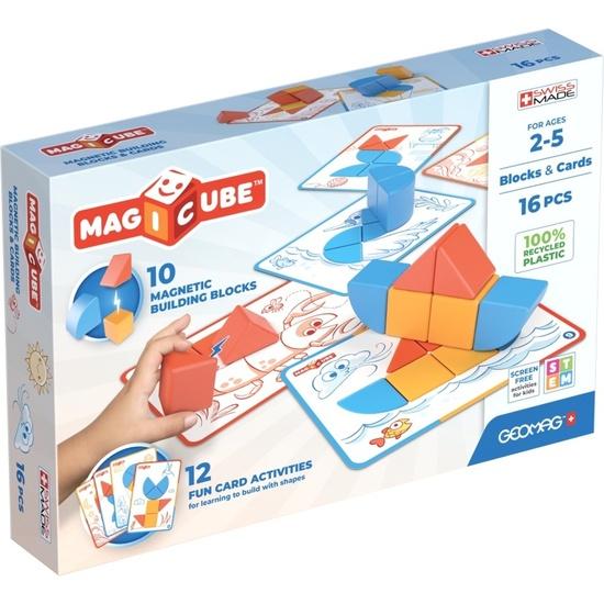 Levně Geomag Magicube Blocks&Cards 16 dílků