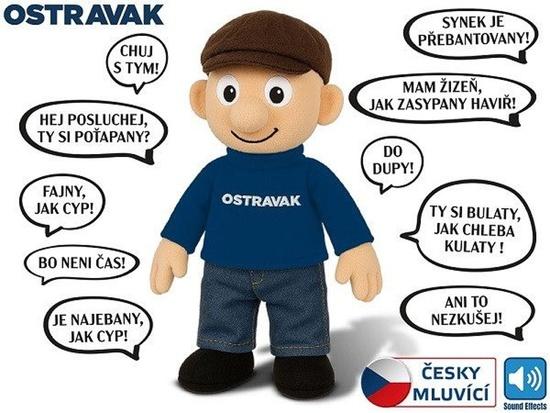 Levně Panáček Ostravak na baterie mluvicí po ostravsku