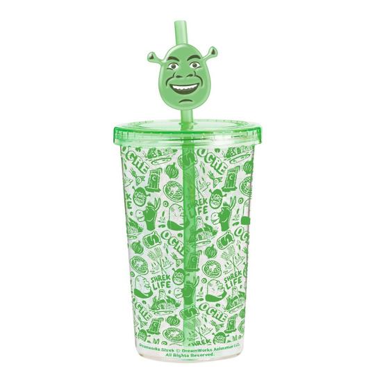 Levně Shrek hrnek s brčkem