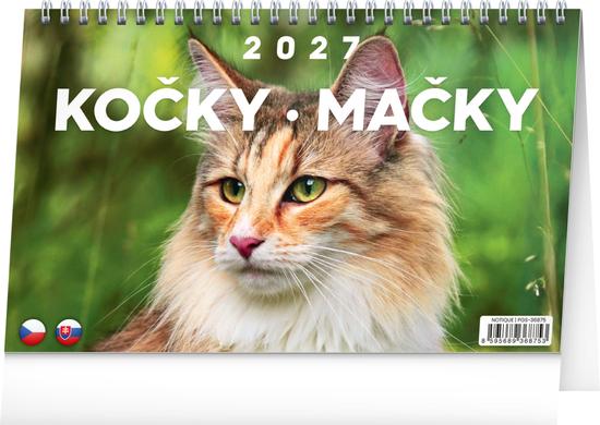 Levně Kočky 2027 - stolní kalendář