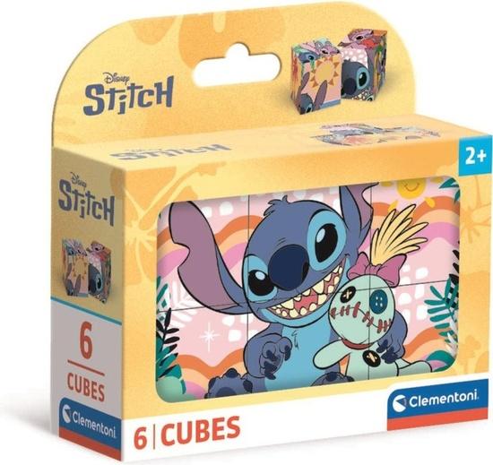 Levně Obrázkové kostky Stitch 6 kostek