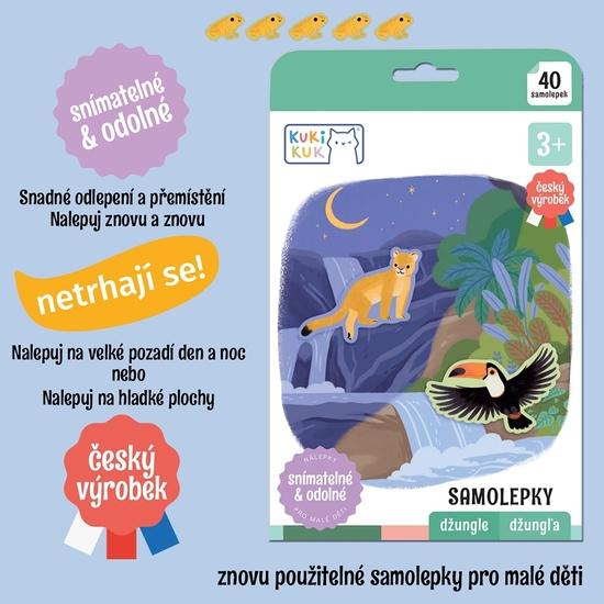 Levně Samolepky džungle
