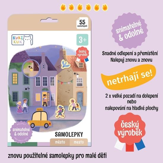 Levně Samolepky město