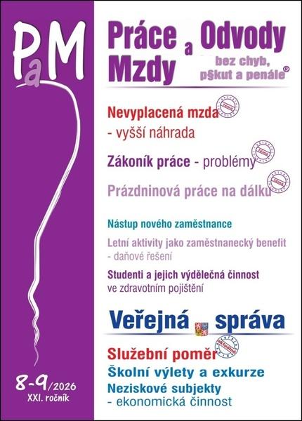 Levně Práce a mzdy 8-9/2026