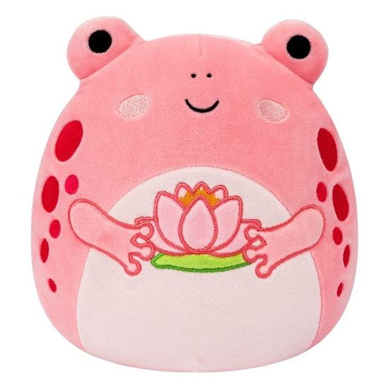 Levně Squishmallows Růžová žába s leknínem Lonina