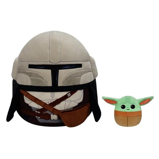 Levně Squishmallows Star Wars Mandalorian a Grogu