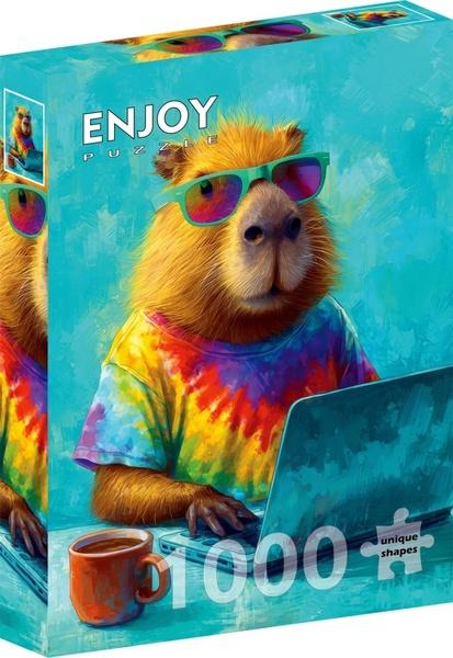 Levně Puzzle Cool kapybara 1000 dílků