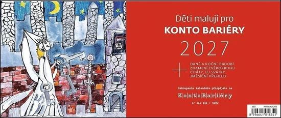 Levně Děti malují pro Konto Bariéry 2027 - stolní kalendář