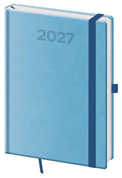 Levně Denní diář 2027 A5 Print Pop světle modrý