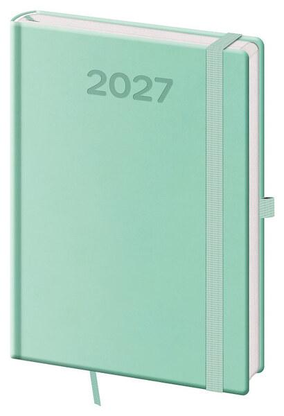 Levně Denní diář 2027 A5 Print Pop světle zelený