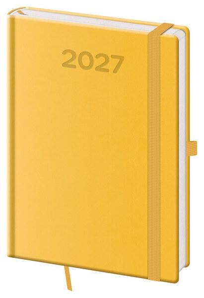 Levně Denní diář 2027 A5 Print Pop žlutý
