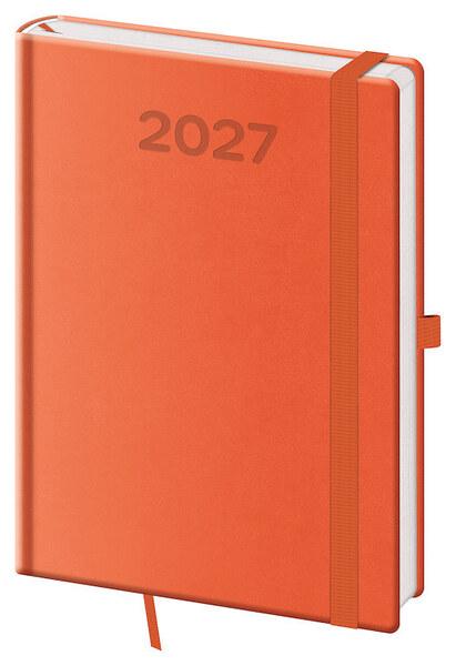 Levně Denní diář 2027 A5 Print Pop oranžový
