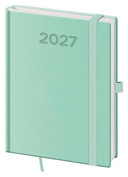 Levně Denní diář 2027 B6 Print Pop světle zelený