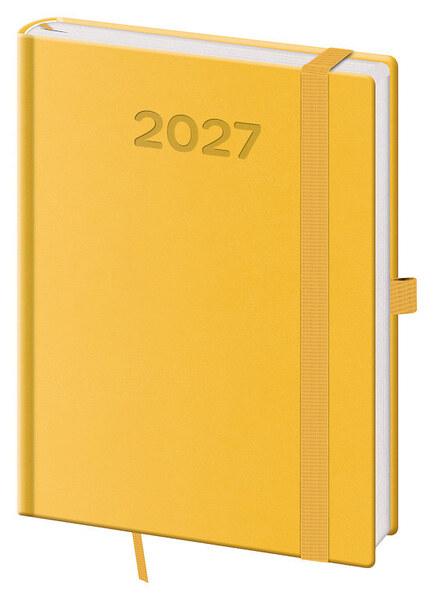 Levně Denní diář 2027 B6 Print Pop žlutý