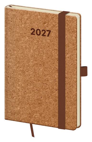 Kapesní diář 2027 A6 Cork s poutkem