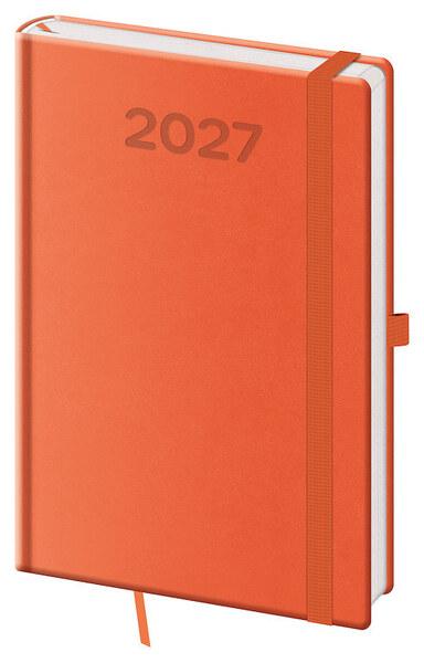 Levně Týdenní diář 2027 A5 Print Pop oranžový