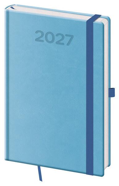 Levně Týdenní diář 2027 A5 Print Pop světle modrý