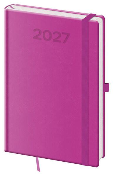 Levně Týdenní diář 2027 A5 Print Pop fialový