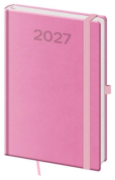 Levně Týdenní diář 2027 A5 Print Pop růžový