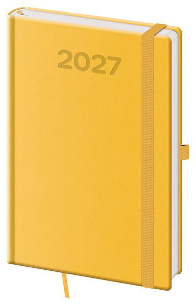 Levně Týdenní diář 2027 A5 Print Pop žlutý