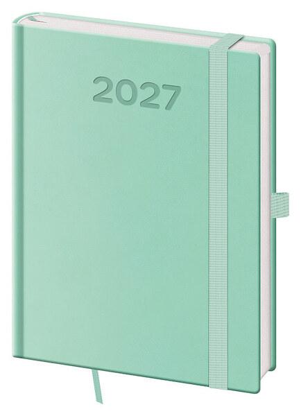 Levně Týdenní diář 2027 B6 Print Pop světle zelený