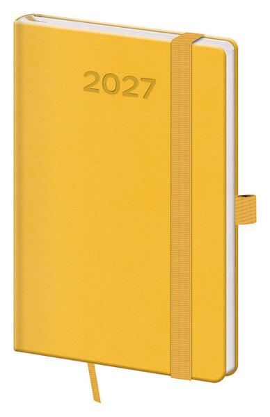 Levně Kapesní diář 2027 A6 Print Pop žlutý