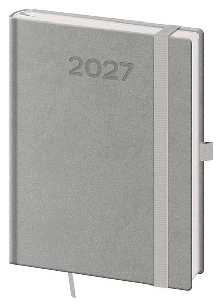Levně Týdenní diář 2027 B6 Print Pop šedý