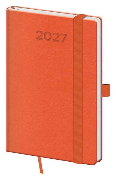 Levně Kapesní diář 2027 A6 Print Pop oranžový