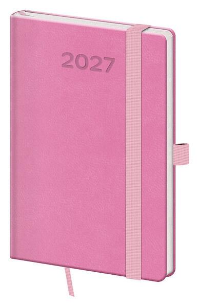 Levně Kapesní diář 2027 A6 Print Pop růžový