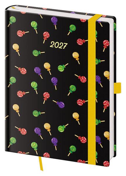 Levně Týdenní diář 2027 B6 Vario Lollipop s gumičkou