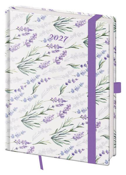Levně Týdenní diář 2027 B6 Vario Lavender s gumičkou
