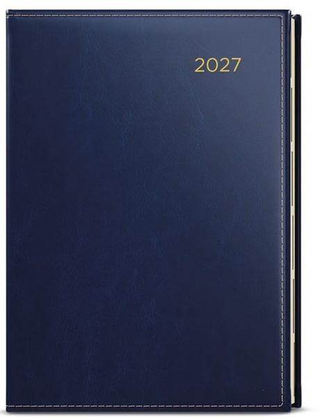 Levně Týdenní diář 2027 Oskar Premier A5 modrá