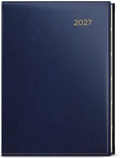 Levně Denní diář 2027 Ctirad s výsekem Premier A5 modrá