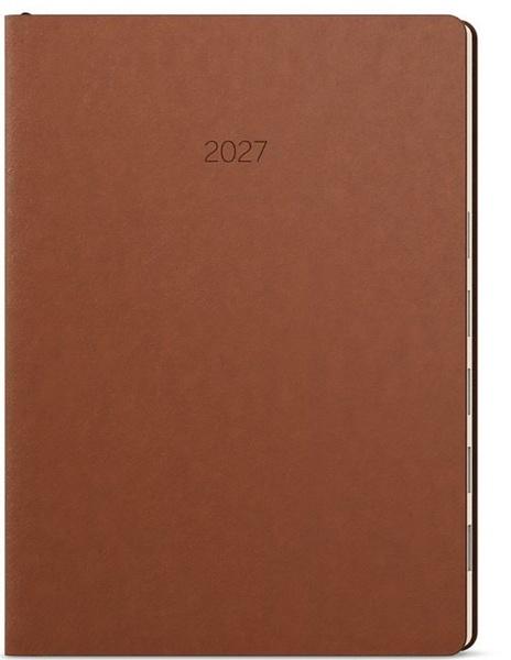 Levně Denní diář 2027 Maxim B5 hnědá