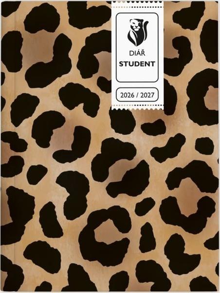 Levně Týdenní diář 2026/2027 Student V8 lamino kapesní Leopard