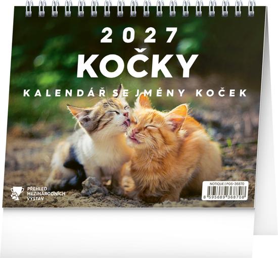 Kočky 2027 - stolní kalendář