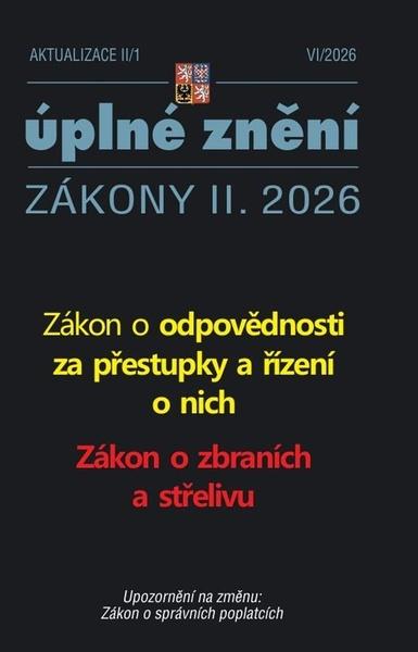 Levně Aktualizace Zákon o odpovědnosti za přestupky a řízení o nich
