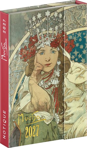 Týdenní magnetický diář 2027 Alfons Mucha