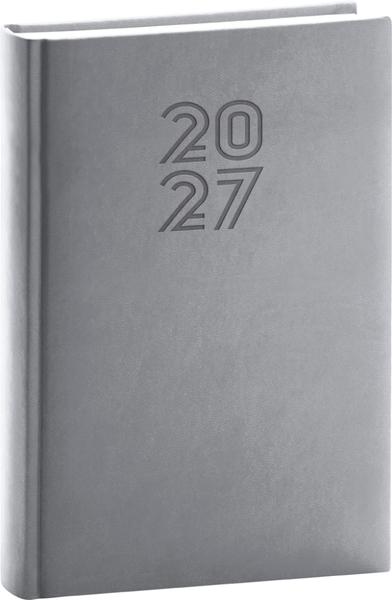 Denní diář Aprint 2027 šedý