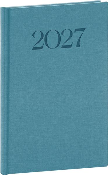Týdenní diář Biella 2027 modrý