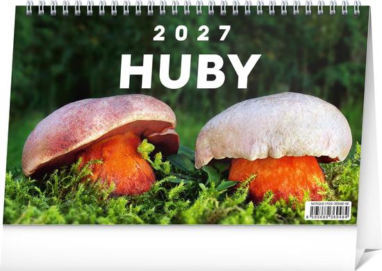 Huby 2027 - stolový kalendár
