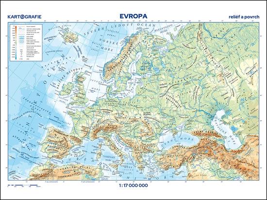 Evropa reliéf a povrch - 9788073935993
