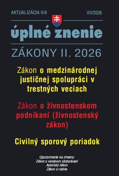 Aktualizácia II/4 2026 – Trestné právo a Civilné spo