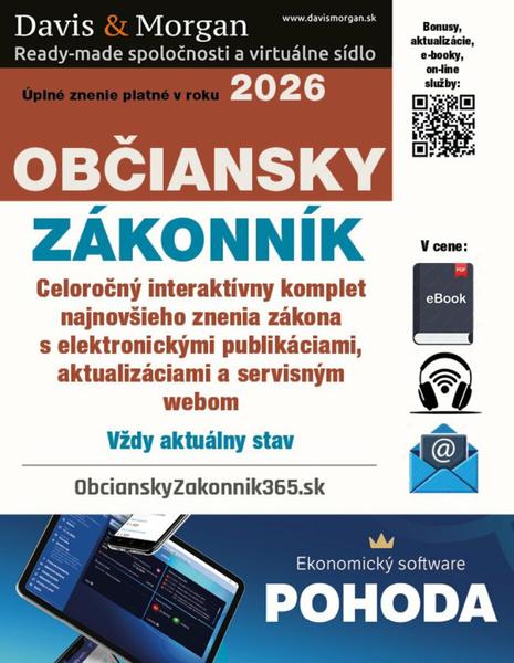 Občiansky zákonník 2026 - 9788081832482