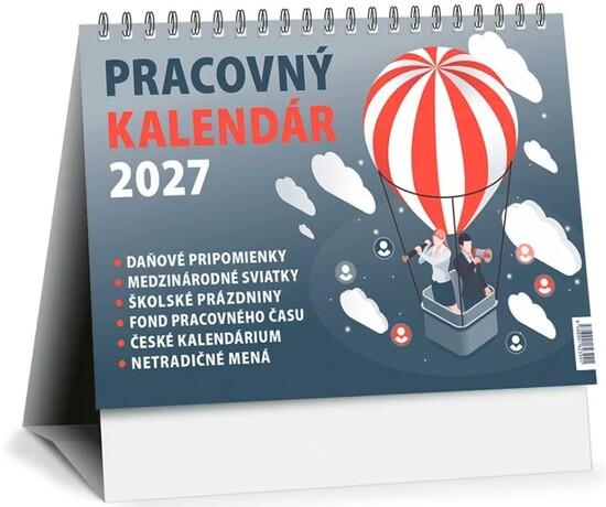 Pracovný kalendár 2027 - stolový kalendár