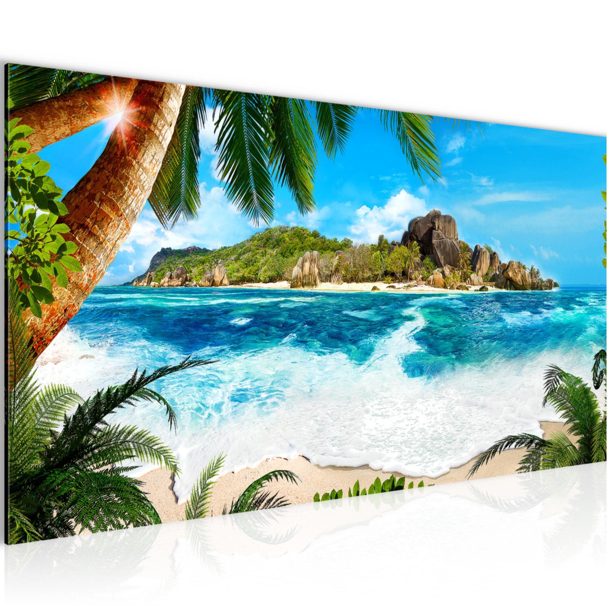 Wandbild XXL Modern Wohnzimmer - Karibik Insel - Schlafzimmer Bilder